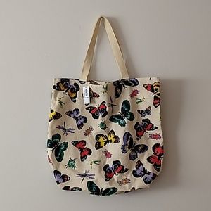 Canvas Butterfly Tote
